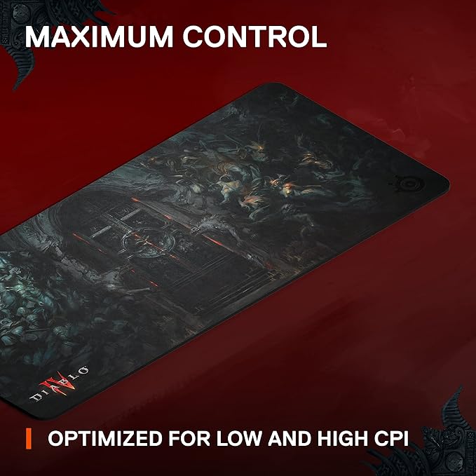SteelSeries QcK Gaming Mouse Pad - Diablo IV Edition - XXL Thick Cloth