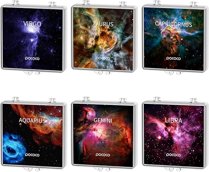 POCOCO Realistic Constellation-1 Galaxy Star Projector Night Light Discs: Realistic Galaxy Patterns, 5K Ultra HD, 96% Light Transmission, High Brightness - 6-Piece Pack (Projector Not Included)