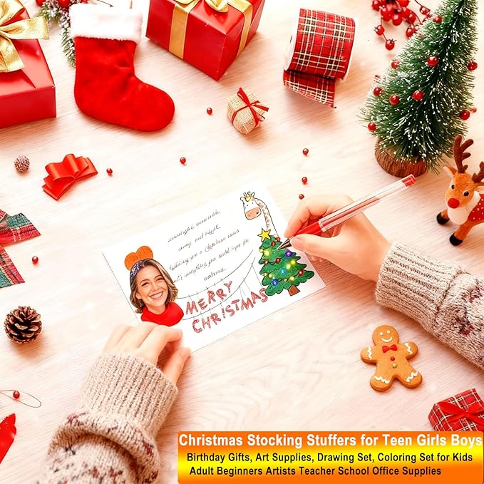 Soucolor Gel Pens for Adult Coloring Books, Deluxe 120 Pack-60 Colored Gel Pens, 60 Refills and Travel Case, with 40% More Ink Gel Art Markers Set for Drawing Journaling Scrapbooking Art Kit Supplies