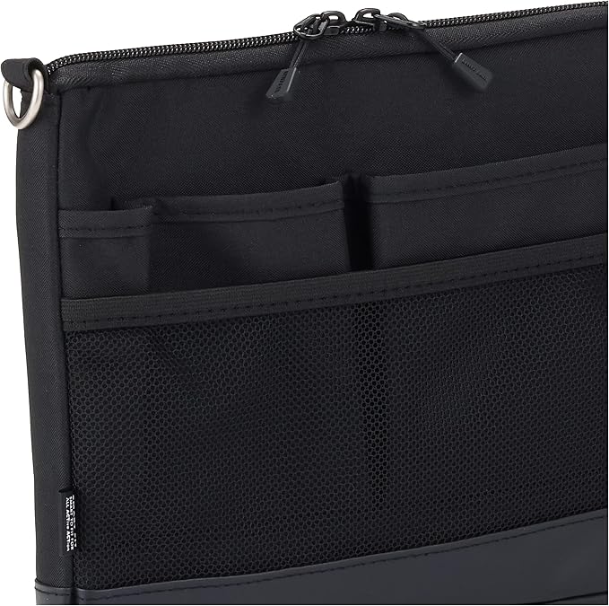 LIHIT LAB Laptop Sleeve, Water & Stain Repellent, Horizontal, 10.2" x 7.9", Black (A7680-24)