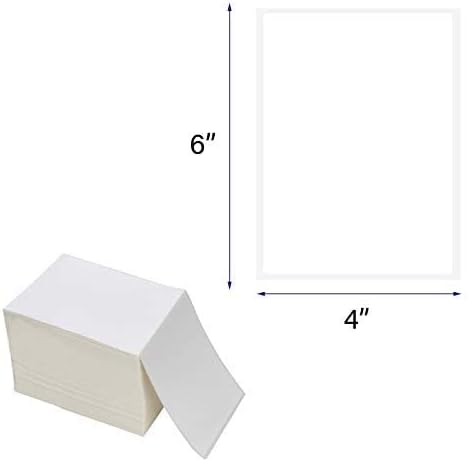 OausTect 4x6 Shipping Label 2000 Fanfold Labels for Rollo, Zebra Direct Thermal Printer, with Perforations