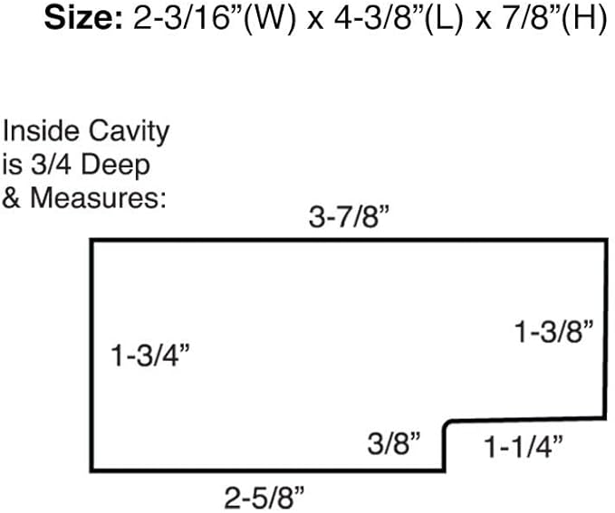 Lucky Line Jumbo Magnetic Key Hider, Case Holder for Larger Keys and Transponders (91501)