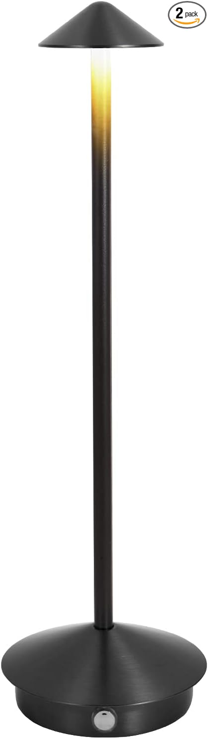 Cordless Table Lamp, Portable Led Desk Lamp 6000mAh Battery Operated Table Lamp, Mordern Rechargeable Night Light in Aluminum, Dimmable Table Light for Indoor Outdoor