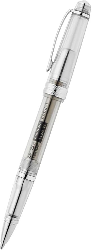Cross Bailey Light Translucent Clear Resin with Bright Chrome Internal Mechanism and Chrome-plated Appointments Ballpoint Pen