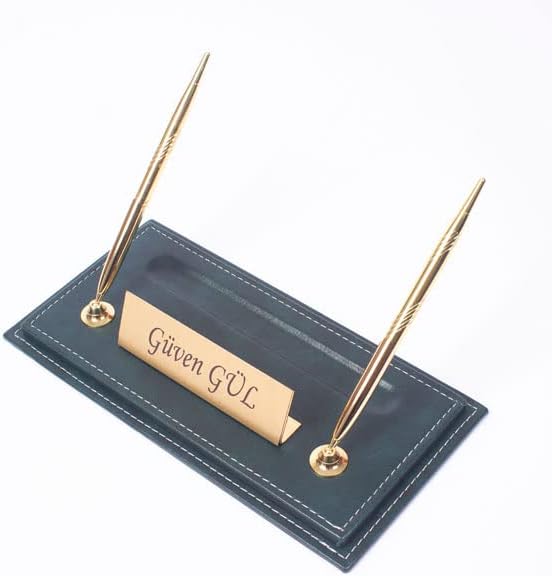 Leather Desk Set-Desk Office Accessories-Office Organizer- Home Office Accessories - Desk Supplies - Desk Storage Organizer -Desk Pad-Storage-12 Pieces -12 PCS (Green)