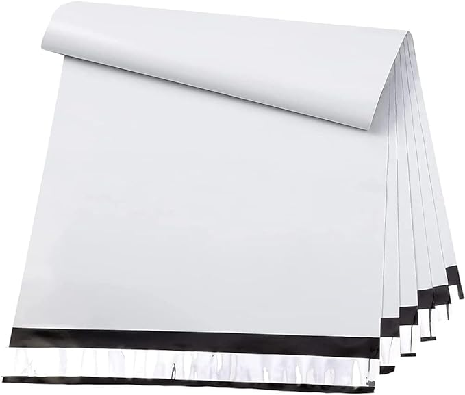 Metronic Poly Mailers 24x24 100PC White, Extra Large Shipping Bags Mailing Envelopes with Strong Adhesive, 2.5Mil Thick Mailers Poly Bags for Shipping, Mailing Bag Packaging Bag for Small Business