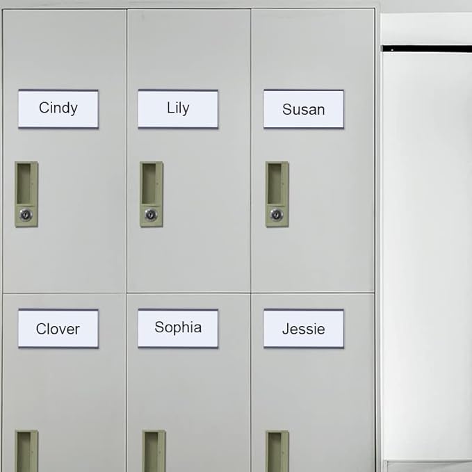 Magentic Label Holders 3x6 Inch, Magnetic Labels for Shelving，Magnetic Data Card Holders File Cabinet Labels,Pack of 30