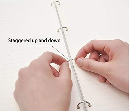 Loose Leaf Binder Rings 1-Inch（100 Pack） Office Metal Book Rings, Nickel Plated Steel Key Rings for School，Sliver