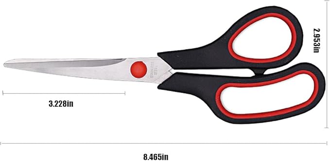 Scissors, Multipurpose office Scissors,8.5 Inch Ultra Sharp Shears, Comfort-Grip Handles Household scissors，Sturdy Sharp Craft Supplies - Pack of 5, Right/Left Hande