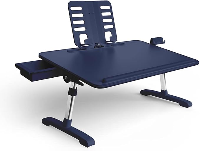 Limitless TotalDesk Portable Workstation and Lap Desk with Adjustable Height & Tilt (Navy)