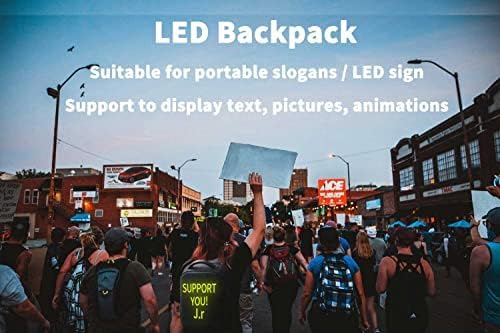 LED Backpack with Programmable Display, Bluetooth Connectivity (LED-Backpack-21L)