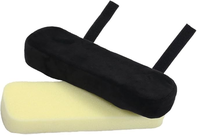 Memory Foam Chair Armrest Pad, Comfy Office Chair Arm Rest Cover for Elbows and Forearms Pressure Relief(Set of 2)