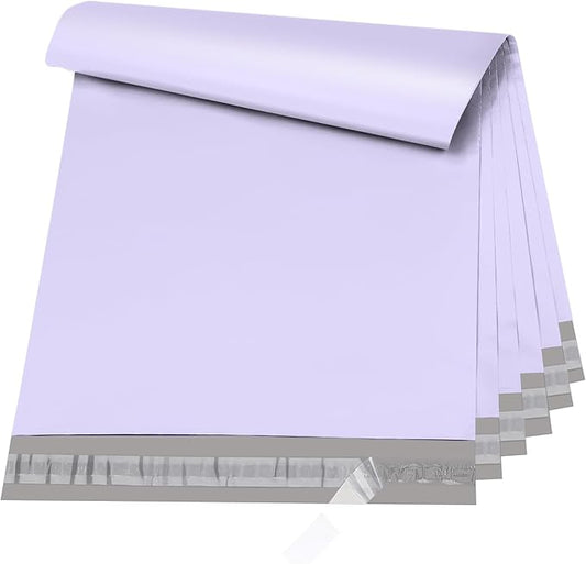 Metronic Large Poly Mailers 24x24 100 Pcs, Strong Adhensive Shipping Bags for Clothing, Waterproof Mailers Bags for Small Business, Shipping Envelopes, Tear-resistant Mailing Bags in Lilac Purple
