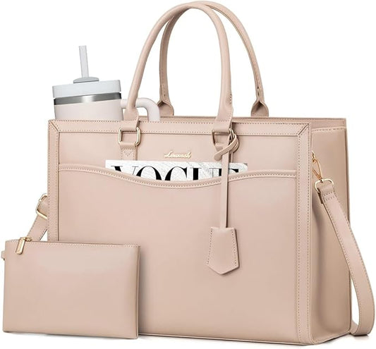 LOVEVOOK Laptop Tote Bag for Women, Office Work Bag Briefcase fit for 15.6 inch Laptop, Large Capacity Teacher Bag Handbag
