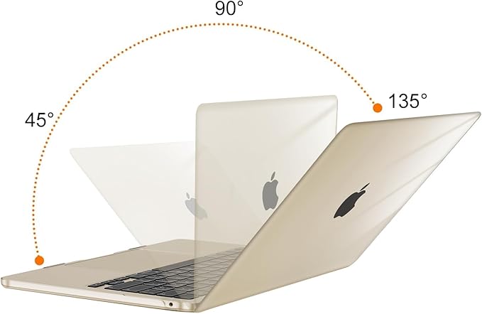 MOSISO Compatible with MacBook Air 13 inch Case 2025 2024 2023 2022 M4 A3240 M3 A3113 M2 A2681, Plastic Hard Shell&Keyboard Cover&Screen Film&Type C for MacBook Air 13.6 inch Case, Crystal Starlight