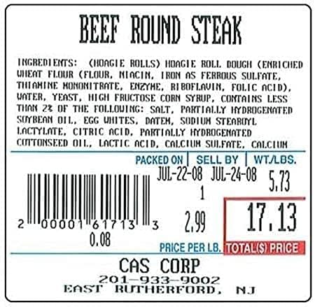 LST-8020 Printing Scale Label, 58 x 60 mm, UPC/Ingredients 36 Rolls of 500 Labels, Lower Price Than 12 Rolls