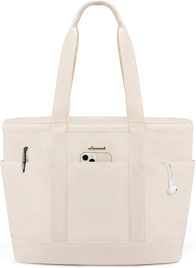 LOVEVOOK Tote Bag for Women，Lightweight Work Bag for Teacher, 15.6 Inch Laptop Bag，Large Shoulder Bag
