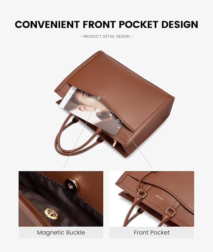 LOVEVOOK Laptop Tote Bag for Women, Office Work Bag Briefcase fit for 15.6 inch Laptop, Large Capacity Teacher Bag Handbag