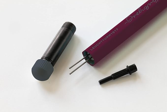 LEUCHTTURM1917 - Drehgriffel Mechanical Pencil - Refillable Writing Stylus with 0.7 mm HB Graphite Lead (Red)