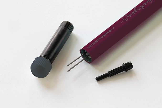 LEUCHTTURM1917 - Drehgriffel Mechanical Pencil - Refillable Writing Stylus with 0.7 mm HB Graphite Lead (Stone Blue)