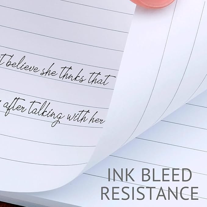 Lind Filler Paper for 3-Ring or 7-Ring Mini Binders 5.5"x8.5", 300 Sheets, 7-Hole, White