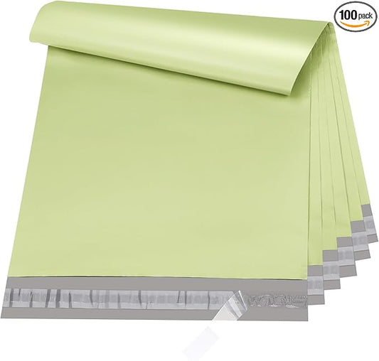 Metronic 100PC Poly Mailers 24x24 Large Shipping Bags for Clothing, Strong Adhensive Mailers Bags for Small Business, Shipping Envelopes, Tear-resistant Mailing Bags in Avocado Green