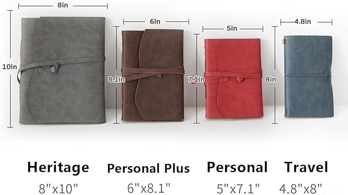 Leather Journal Notebook - Genuine Leather Journals for Writing 5x7.1 Inch, Vintage Journal for Women and Men, Artist,Travel Journal,Blue