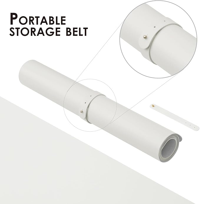 Leather Desk Mat - Non-Slip PU Desk Pad for Office and Home - Desk Organization and Accessories - Ideal for Large Mouse Pad and Desk Mats on Top of Desks (White,31.5"x 15.7")