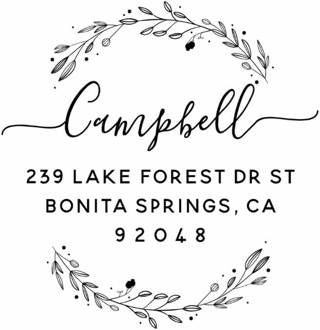 LOMENTICSCustom Self Inking Return Address Stamp, Make Return Addressing Easy - Up to 18 Designs - 15 Color Choices