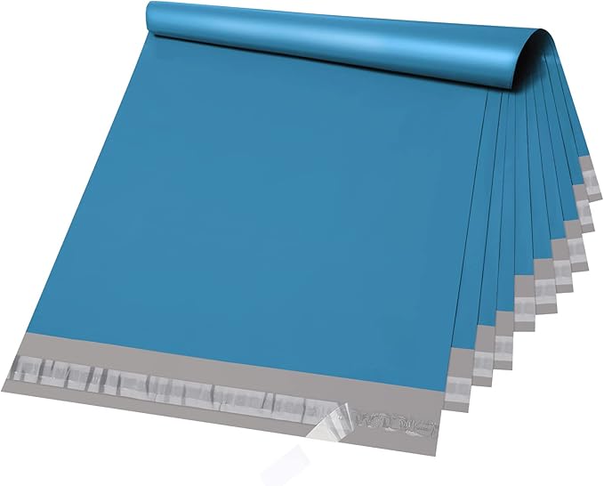 Metronic Large Poly Mailers 19x24 100Pcs, Strong Adhensive Shipping Bags for Clothing, Waterproof Mailers Bags for Small Business, Shipping Envelopes, Tear-resistant Packing Bags in Dark Blue