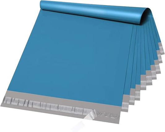 Metronic Large Poly Mailers 19x24 100Pcs, Strong Adhensive Shipping Bags for Clothing, Waterproof Mailers Bags for Small Business, Shipping Envelopes, Tear-resistant Packing Bags in Dark Blue
