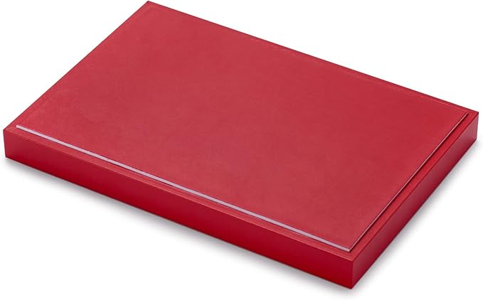 Oirlv Gorgeous Red Leather 24 Gird Jewelry Tray Stackable Jewelry Drawer Organizer Rings Earrings Organizer Storage