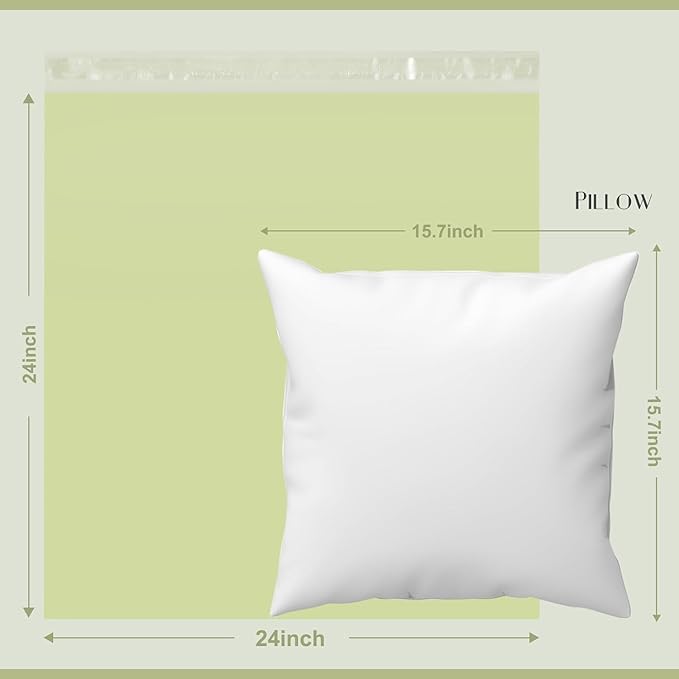 Metronic 300PC Poly Mailers 24x24 Large Shipping Bags for Clothing, Strong Adhensive Mailers Bags for Small Business, Shipping Envelopes, Tear-resistant Mailing Bags in Avocado Green