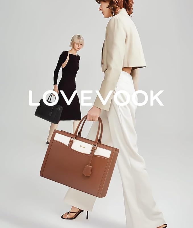 LOVEVOOK Laptop Tote Bag for Women, Office Work Bag Briefcase fit for 15.6 inch Laptop, Large Capacity Teacher Bag Handbag