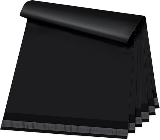 Metronic Poly Mailers 10x13 200 Pcs | Small Shipping Bags for Clothing | Strong Adhensive Seal Seal Mailing Bags for Small Business, Tear-resistant Shipping Envelopes Package Bags in Black