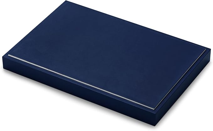 Oirlv Elegant Blue Jewelry Display Tray Stackable Jewelry Trays Jewelry Drawer Organizer Rings Earrings Necklace Storage