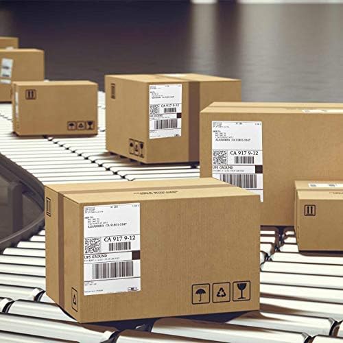 OausTect 4x6 Shipping Label 16000 Fanfold Labels for Rollo, Zebra Direct Thermal Printer, with Perforations - 16 Stack (16 Stack/16000 Labels)