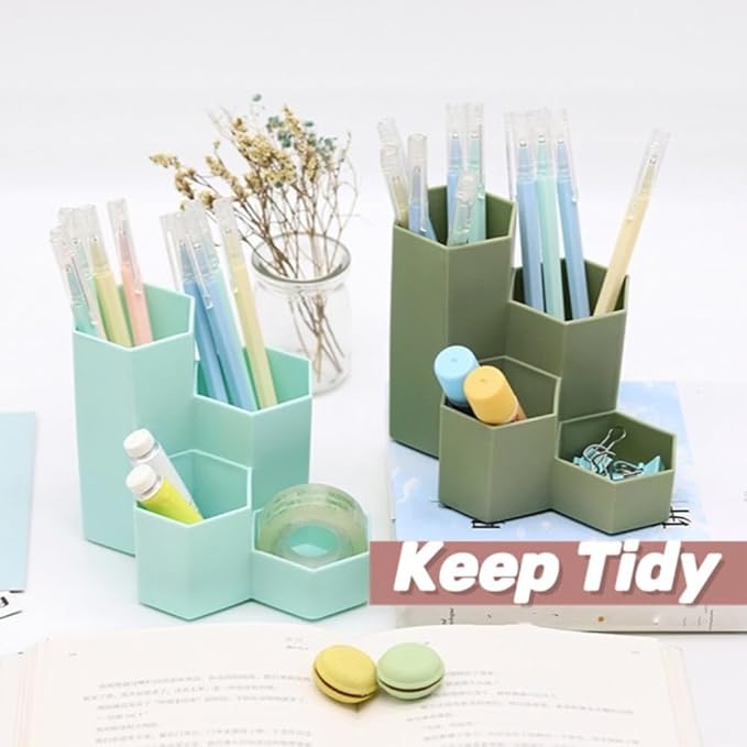 Pen Organizer Pencil Holder for Desk Pens Cup Pencil Organizer Desktop Organizer for Office/School/Home (Mint)