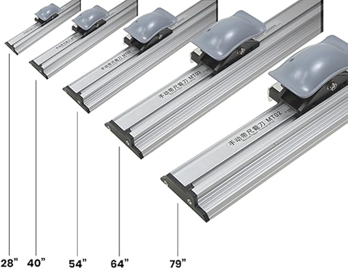 Manual Table Top Heavy Duty Paper Trimmer - 39" (1000mm) - Aluminum Grade Board Cutter with Standard Ruler Marks - Easy Storage and Lightweight Paper Panel Cutters for Ads Board Decor