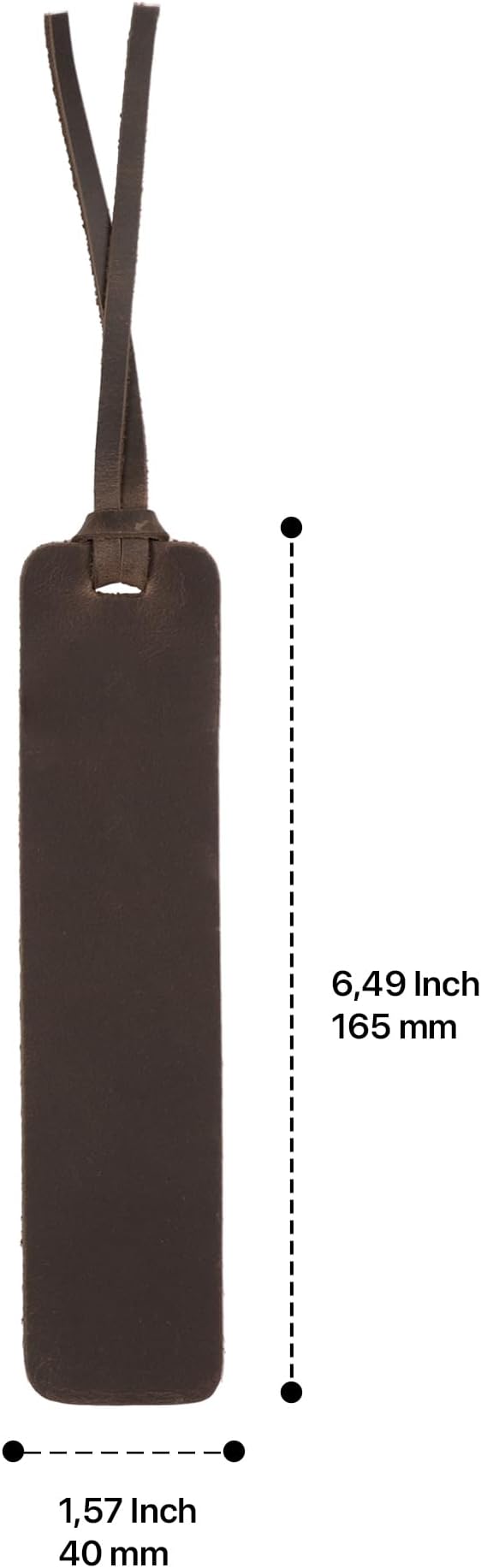 Londo Genuine Leather Handmade Bookmark (Set of 2) (Knotted, Chestnut)