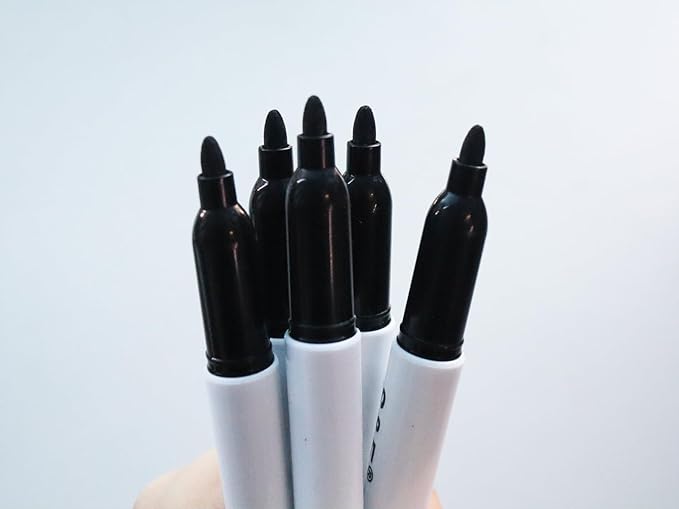 S & E TEACHER'S EDITION 96 Pcs Dry Erase Markers, Black with Low-Odor Ink, Black Whiteboard Markers for School, Office, or Home