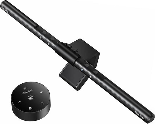 Quntis Computer Monitor Lamp, Screen Monitor Light Bar for Eye Caring, USB Reading LED Task Lamp with Auto-Dimming, Dimmable Light Bar, Touch Control, No Glare Space Saving Home Office Desk Lamps