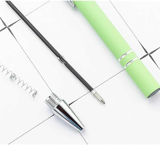 Ballpoint Pen with Stylus Tip Black Ink 1.0 mm Medium Point Soft Touch Metal Matt Assorted Color Barrel 10 Count