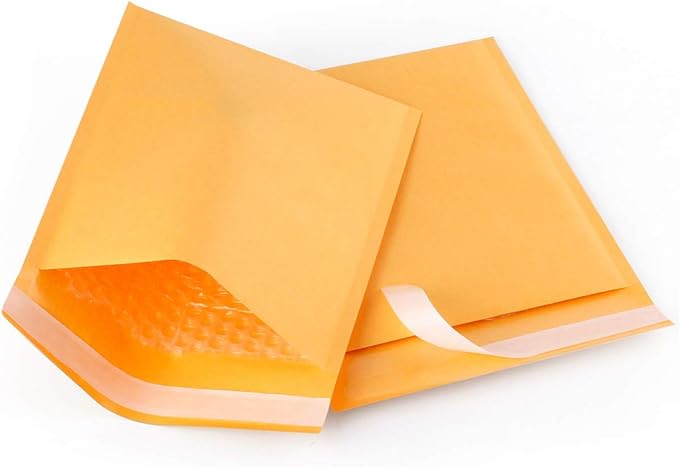 PackageZoom #1 7.25 x 12 Padded Envelopes Kraft Bubble Mailer Shipping Envelopes 100 Pack