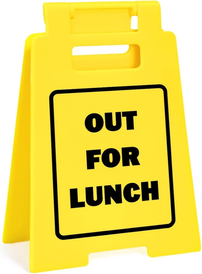 Office Desk Accessories for Work (OUT FOR LUNCH)