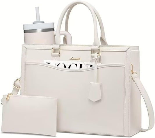 LOVEVOOK Laptop Tote Bag for Women, Office Work Bag Briefcase fit for 15.6 inch Laptop, Large Capacity Teacher Bag Handbag