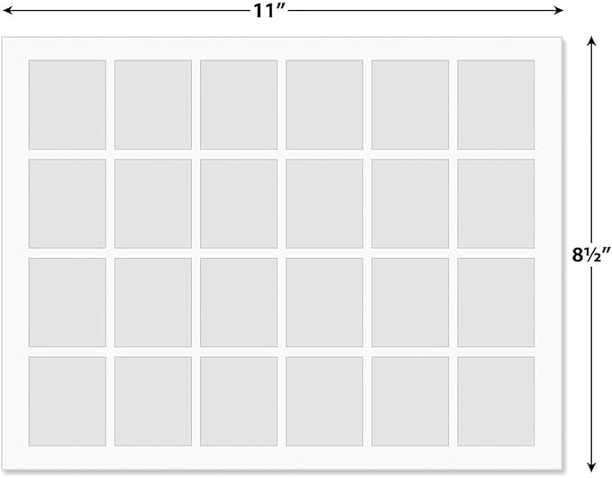 North American Wildlife Square Return Address Labels (12 Designs) - Set of 144 1-1/8" x 2-1/4" Self-Adhesive, Flat-Sheet Label