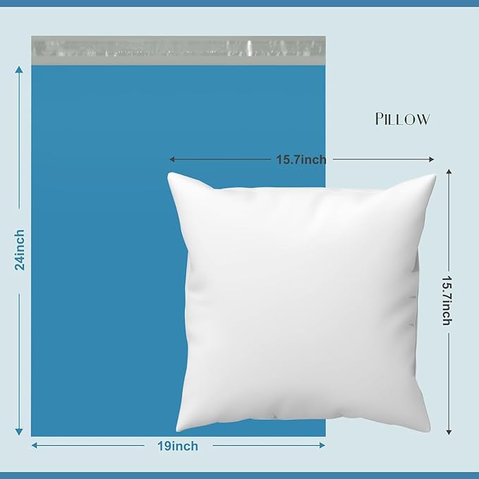 Metronic Large Poly Mailers 19x24 500Pcs, Strong Adhensive Shipping Bags for Clothing, Waterproof Mailers Bags for Small Business, Shipping Envelopes, Tear-resistant Packing Bags in Dark Blue