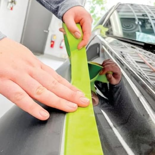 LAUCO DINOGREN High Performance Masking Tape for Car Paint, Heat & Water Resistant, Multi-Purpose Green (1.5 in (24 Rolls))