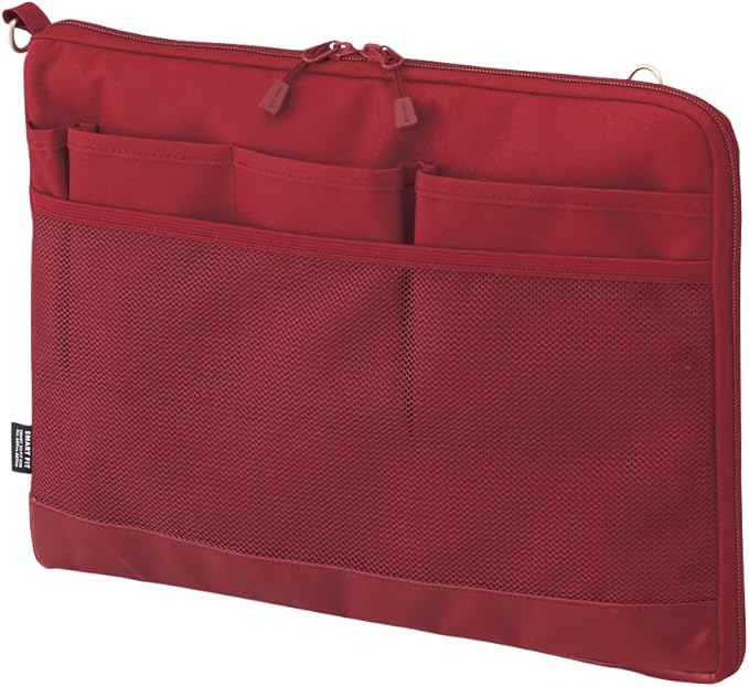 LIHITLAB Laptop Sleeve, Water & Stain Repellent, Horizontal, 13.4" x 9.8", Red (A7681-3)